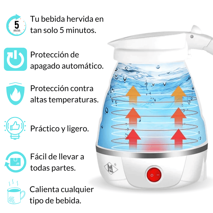 Tetera Plegable Eléctrica - $28,99